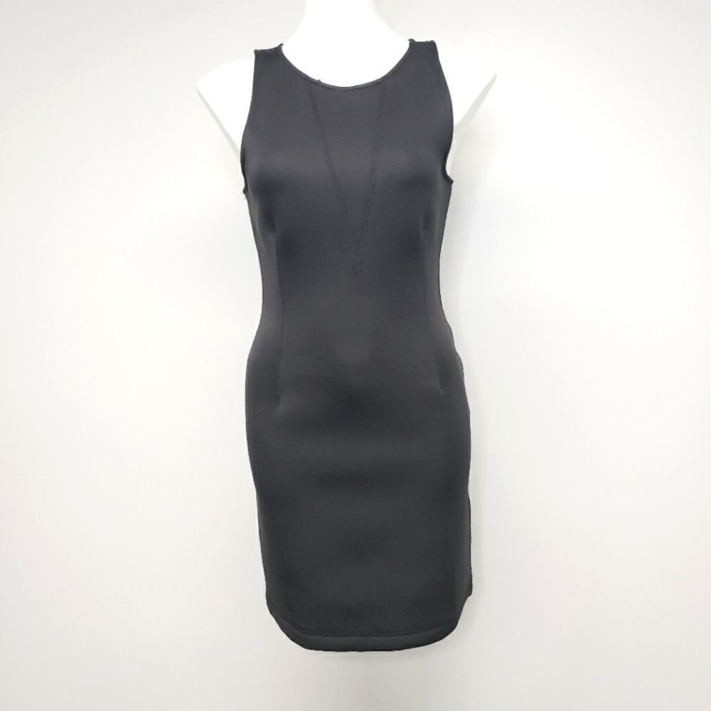 Allen B. Scuba Sleeveless Little Black Dress Size Medium